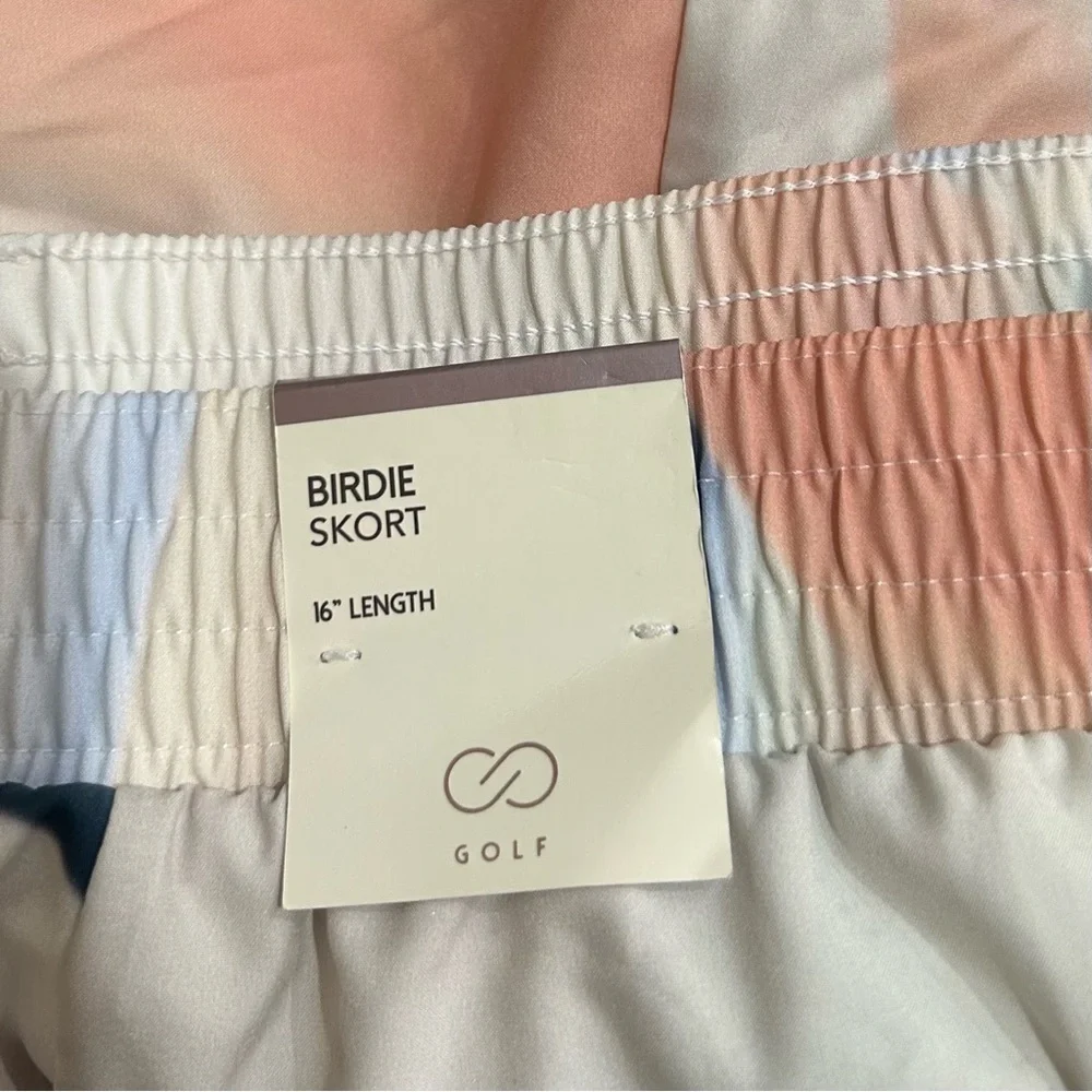 CALIA by Carrie Underwood Women's Skort in Blue and Cream NWT